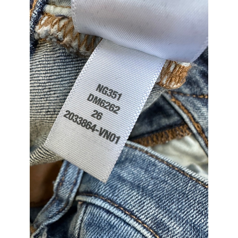 Madewell Cali Demi Boot Jeans Glenside Wash Blue Denim Size 26 Cropped Cotton - Picture 8 of 12